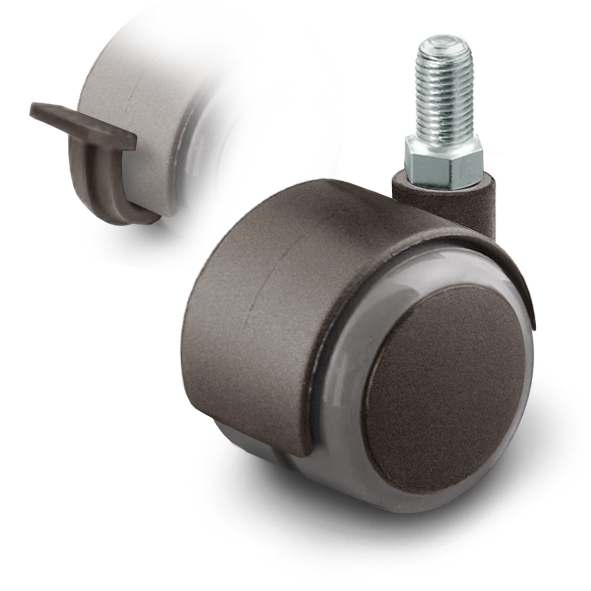 Møbelhjul med gevind | CL210-100