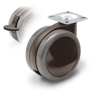 Møbelhjul med monteringsplade | CL200-106